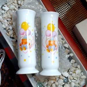 Set of 2 matching vintage vases